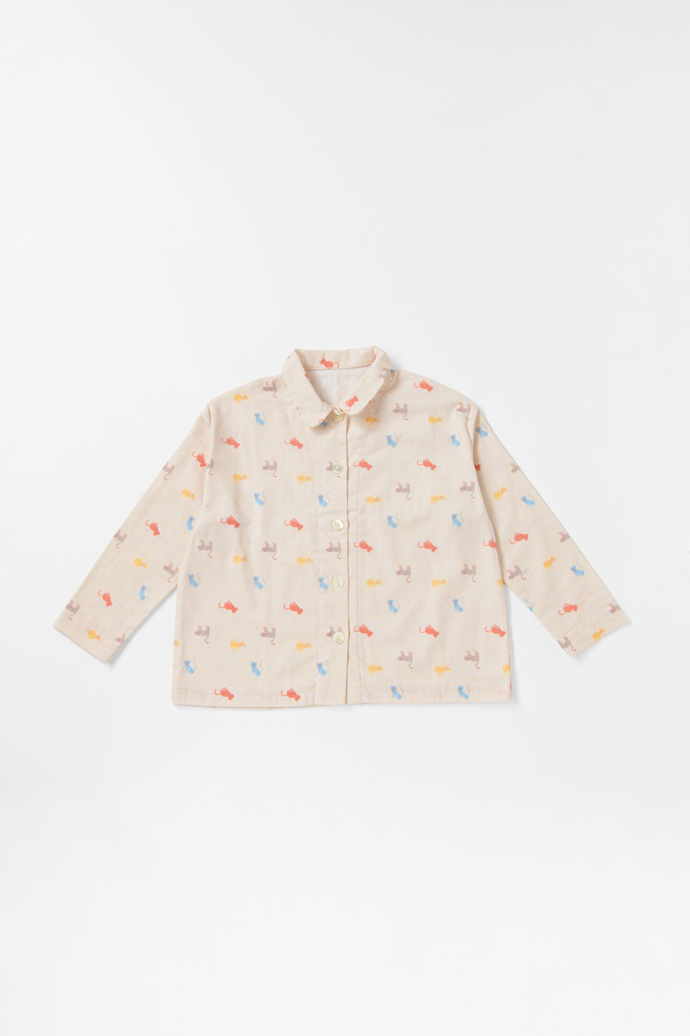 あたたかいガーゼパジャマ　レディス<br>ねこ