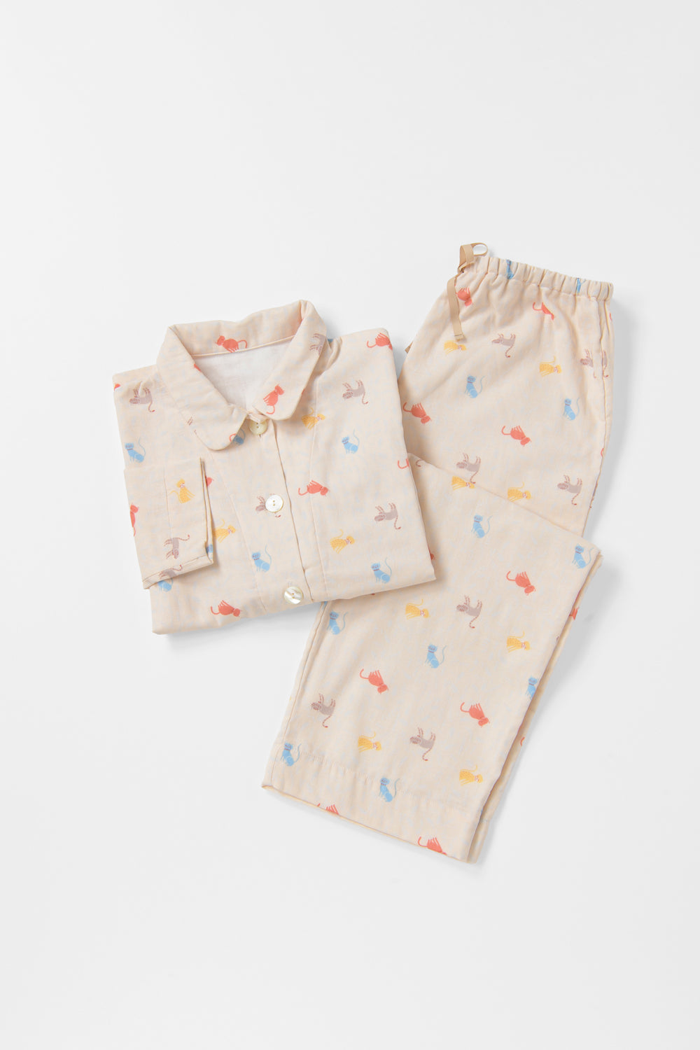 PGガーゼパジャマ ピージーガーゼ｜あたたかいパジャマレディス ブルーストライプ – PG GAUZE