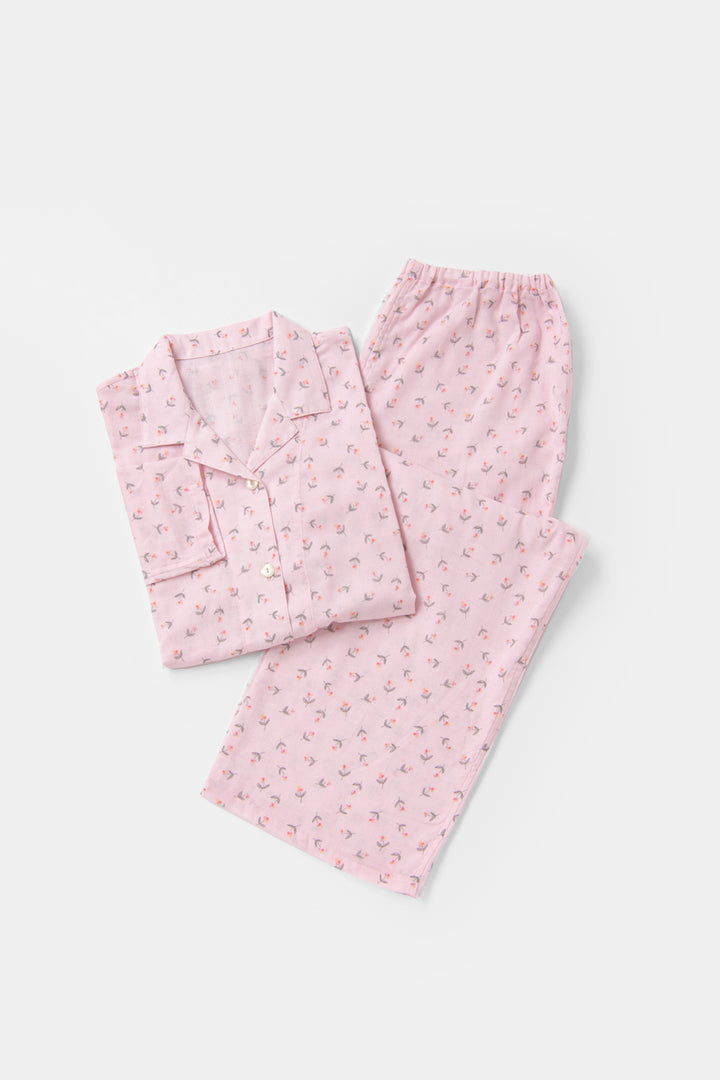 ガーゼパジャマ<br>レディス<br>ちょうB