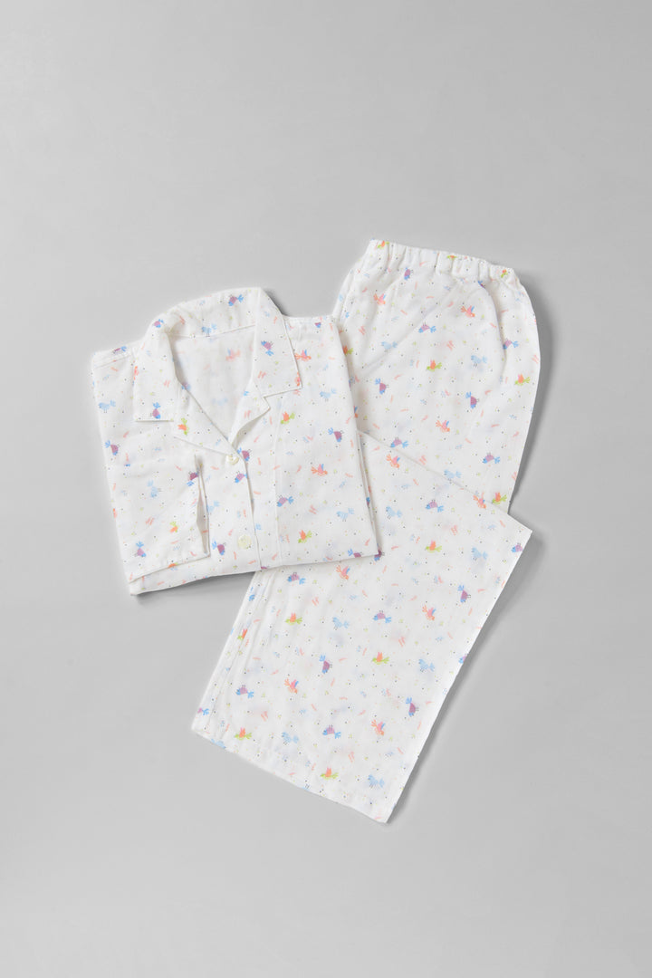 ガーゼパジャマ<br>レディス<br>bird