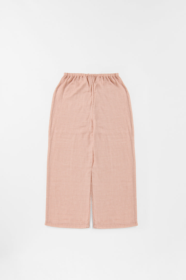 あたたかいガーゼパジャマ<br>レディス<br>ピンクチェック