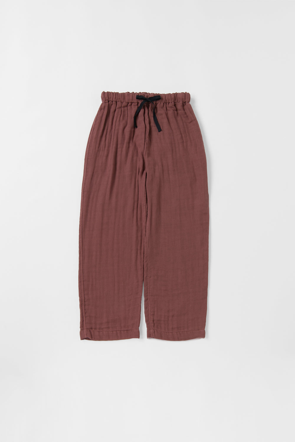 あたたかいガーゼパジャマ<br>メンズ<br>綿ワッシャー　ブラウン