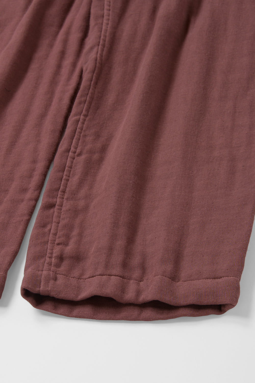 あたたかいガーゼパジャマ<br>メンズ<br>綿ワッシャー　ブラウン