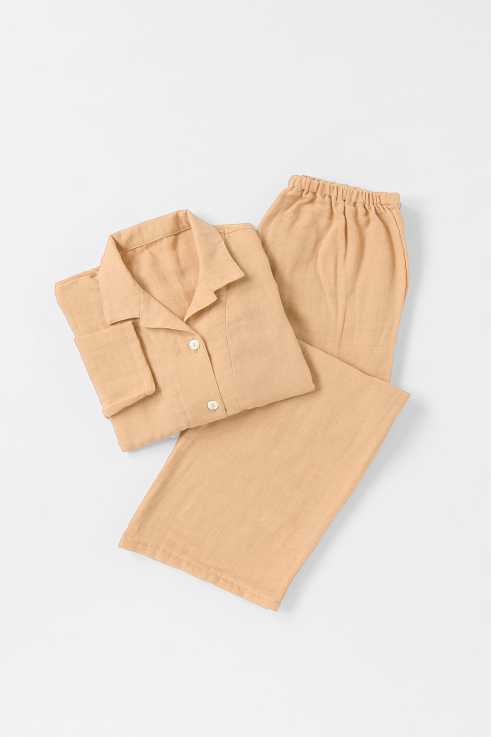 ピージーガーゼ｜あたたかいパジャマレディス 小麦色 – PG GAUZE