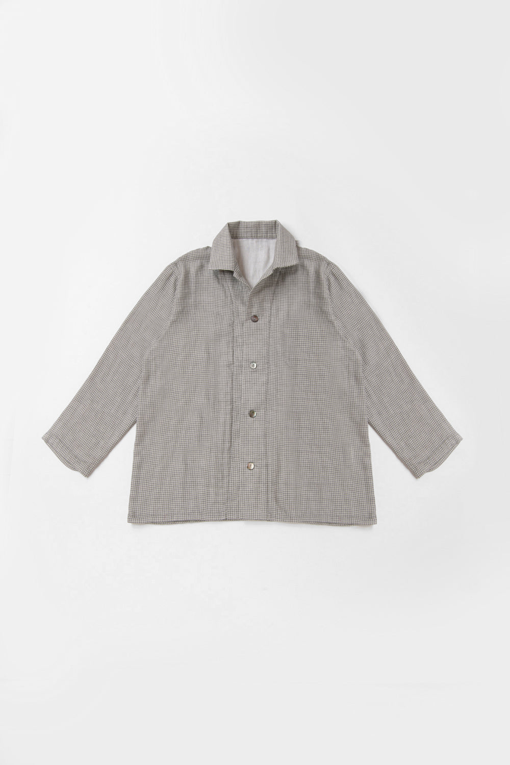 あたたかいガーゼパジャマ<br>メンズ<br>グレーチェック