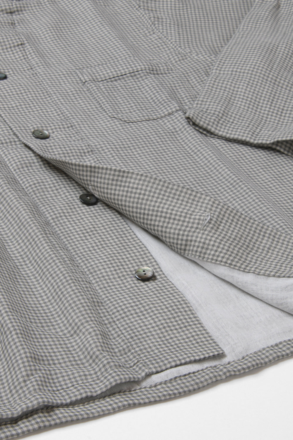 あたたかいガーゼパジャマ<br>メンズ<br>グレーチェック