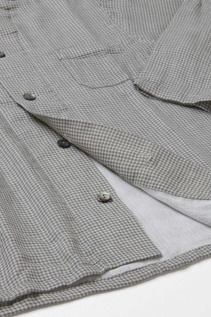 あたたかいガーゼパジャマ<br>メンズ<br>グレーチェック