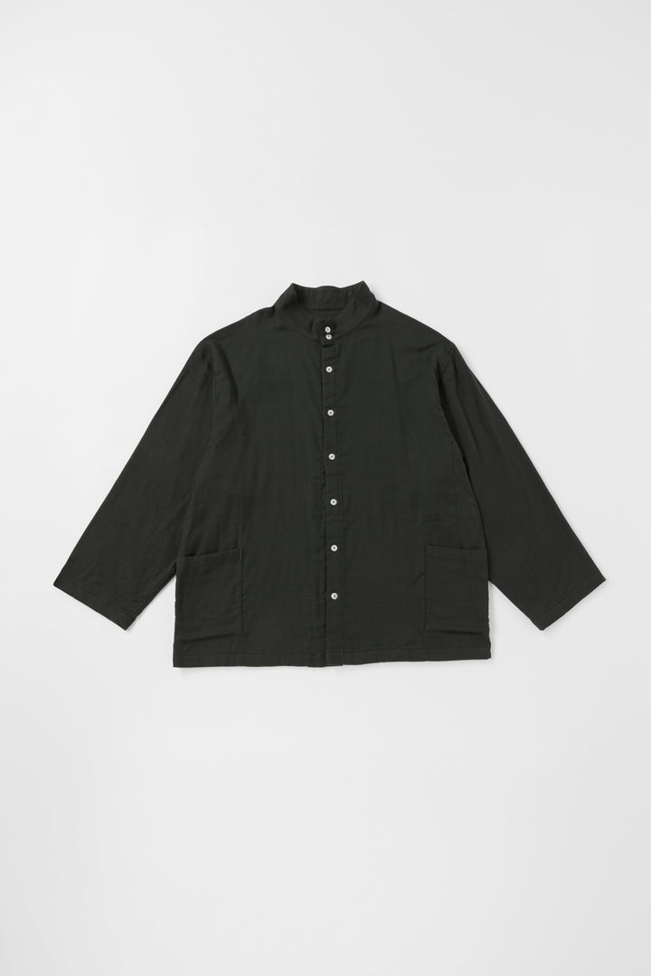 あたたかいガーゼハイネックパジャマ<br>メンズ<br>カーキ