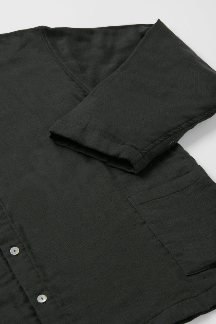 あたたかいガーゼハイネックパジャマ<br>メンズ<br>カーキ