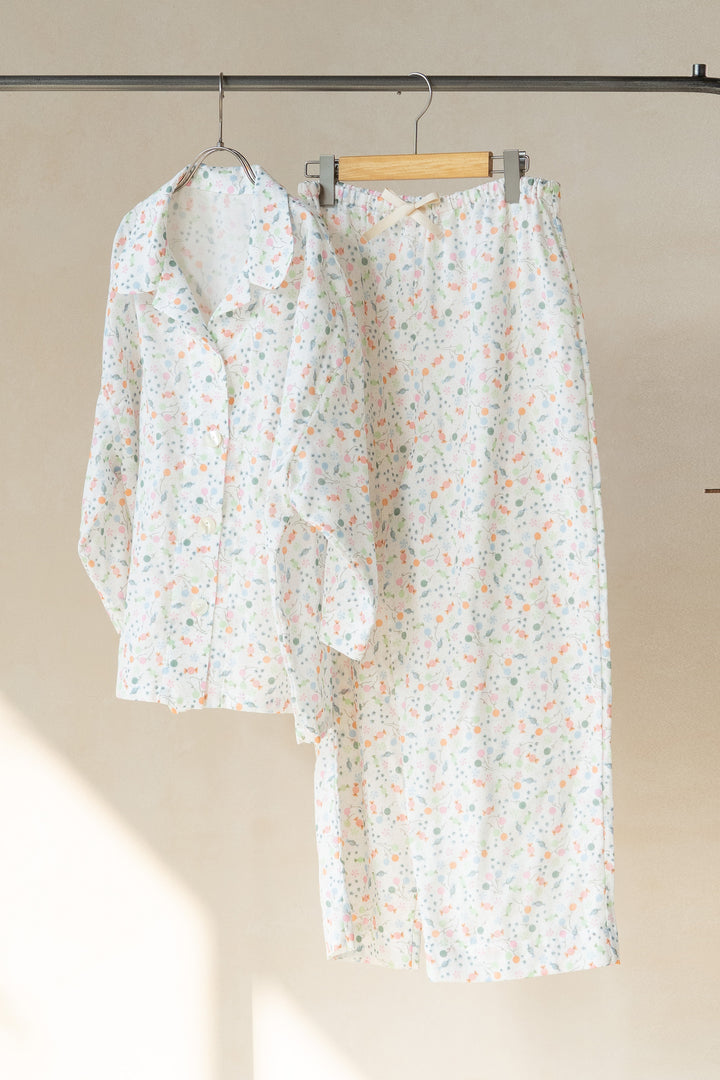 七分袖ガーゼパジャマ<br>レディス<br>風船