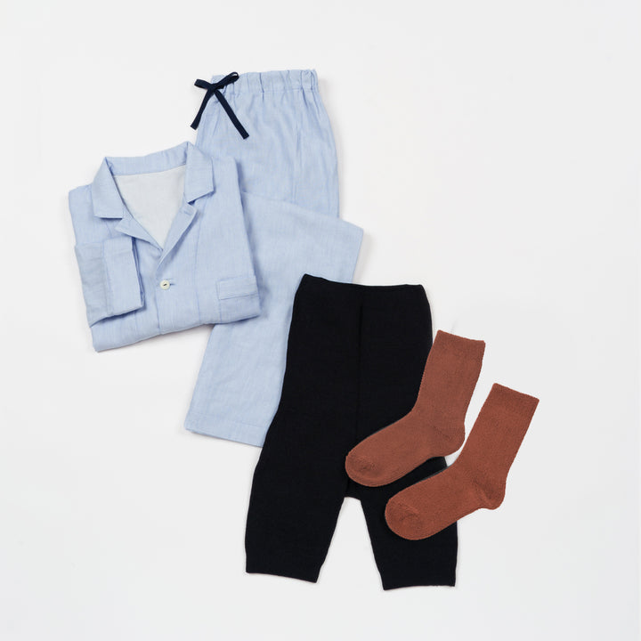 あたたかいガーゼパジャマセット<br>メンズ　送料無料