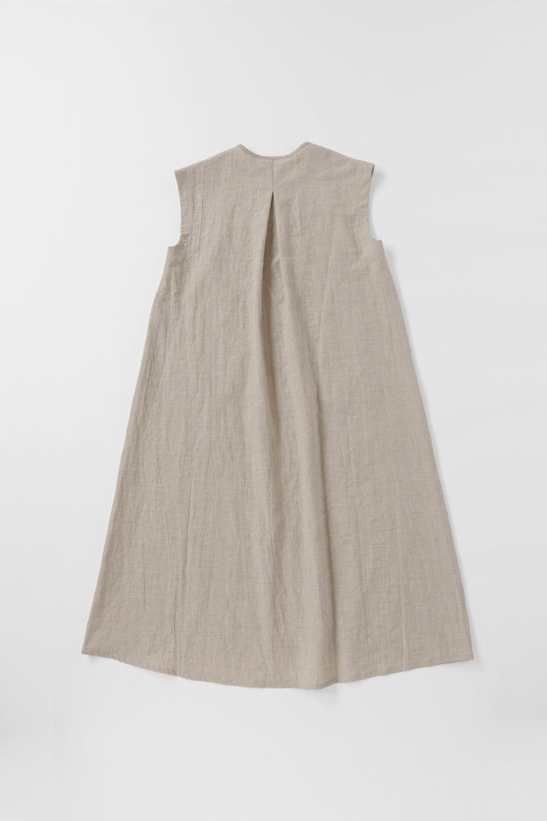 Aラインワンピース<br>コットンラミー<br>生成