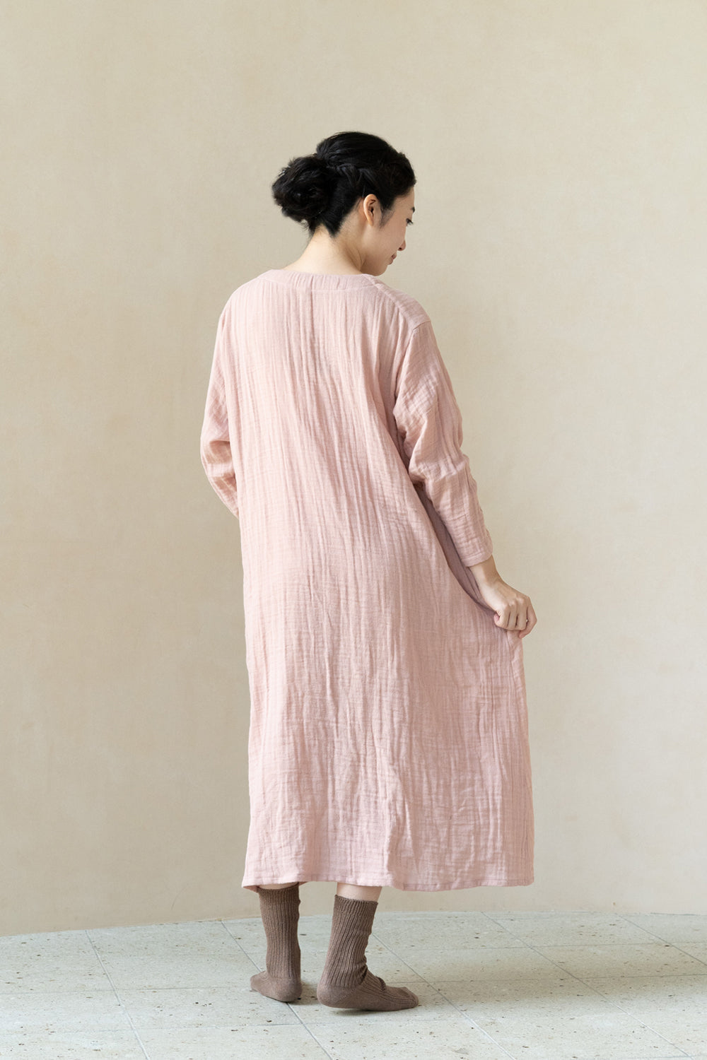 フレアワンピース<br>平綾織