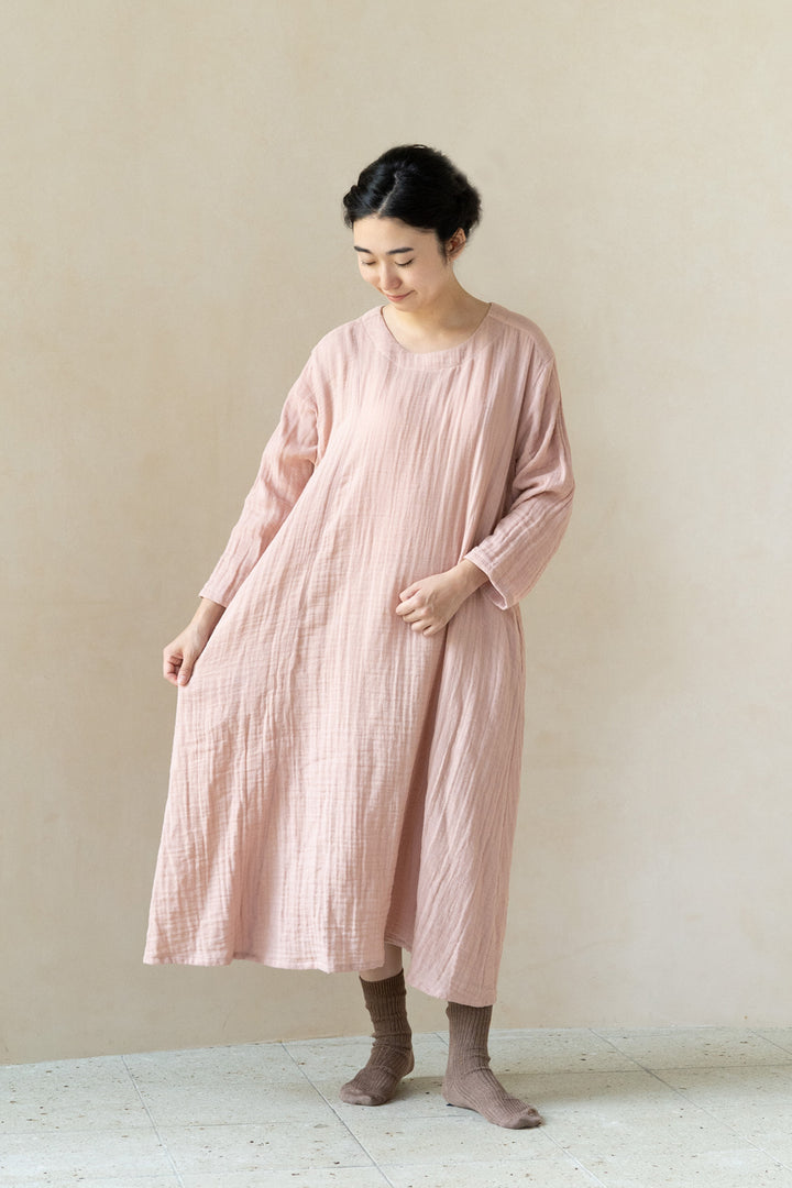 フレアワンピース<br>平綾織