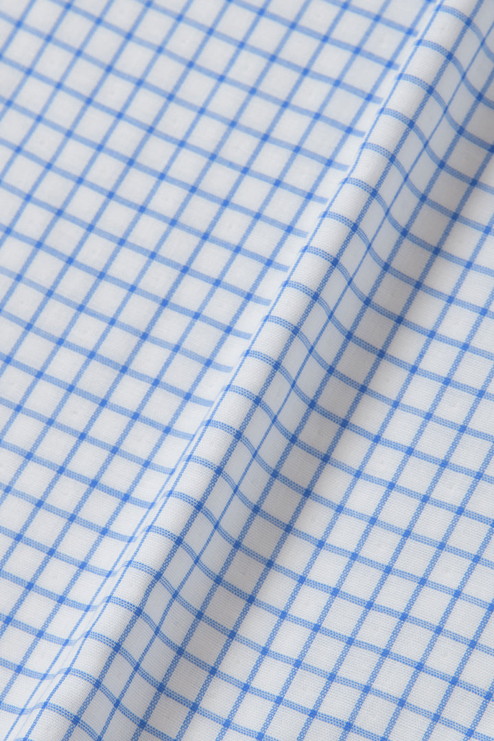 七分袖ガーゼパジャマ<br>レディス<br>チェックサックス