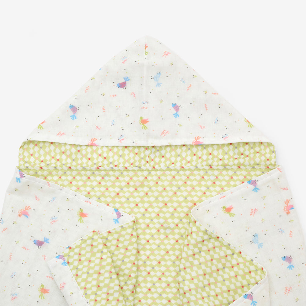 フード付タオルケット    bird