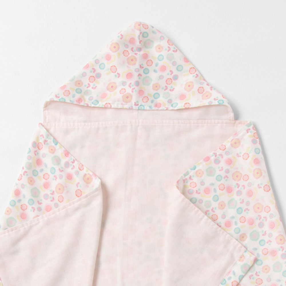 Hooded towel blanket Flower