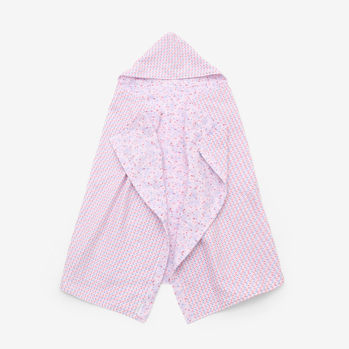 フード付タオルケット    flower