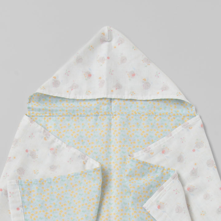 Hooded towel blanket Flower