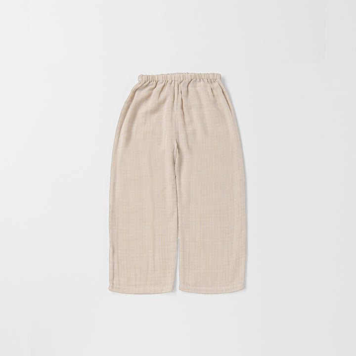 ガーゼパジャマ<br>チェック<br>110-140㎝