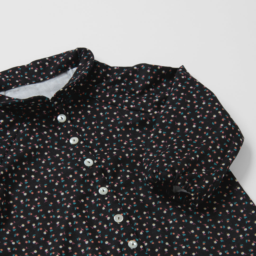 あたたかいガーゼ袖ゴムパジャマ<br>つぶつぶ<br>80-100㎝