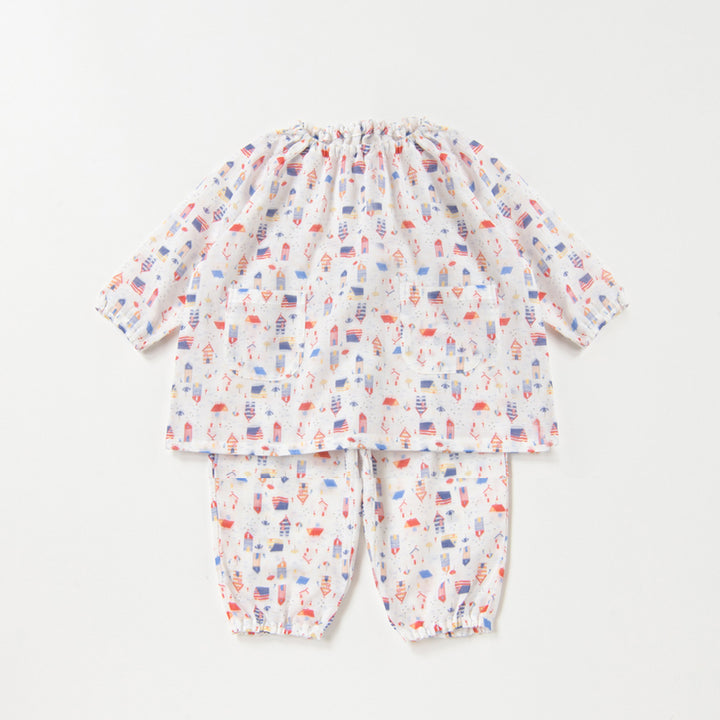 smock pajamas heart cherry<br> 80-100cm 
