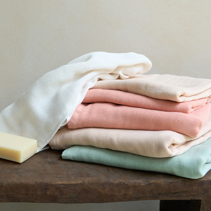 無撚糸ガーゼタオル<br>バス＆フェイスタオル