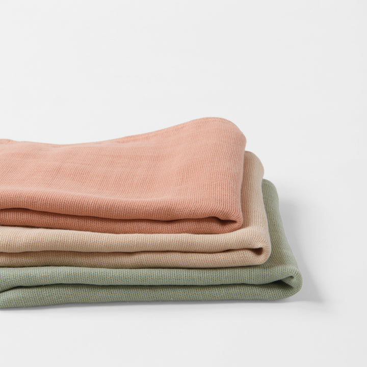 無撚糸ガーゼタオル<br>バス＆フェイスタオル