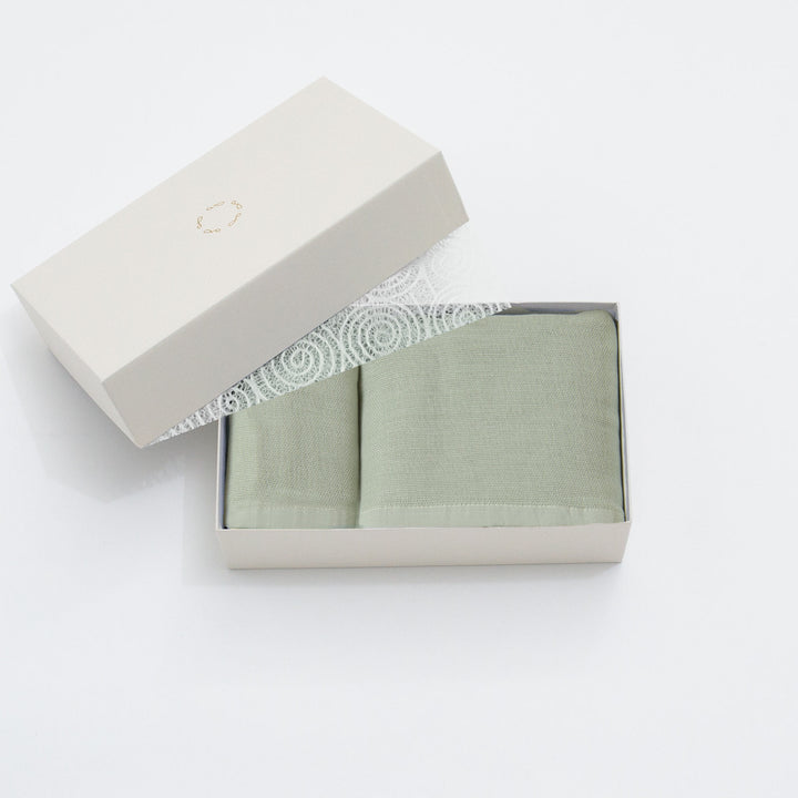 無撚糸ガーゼタオルギフト<br>バス＆フェイス