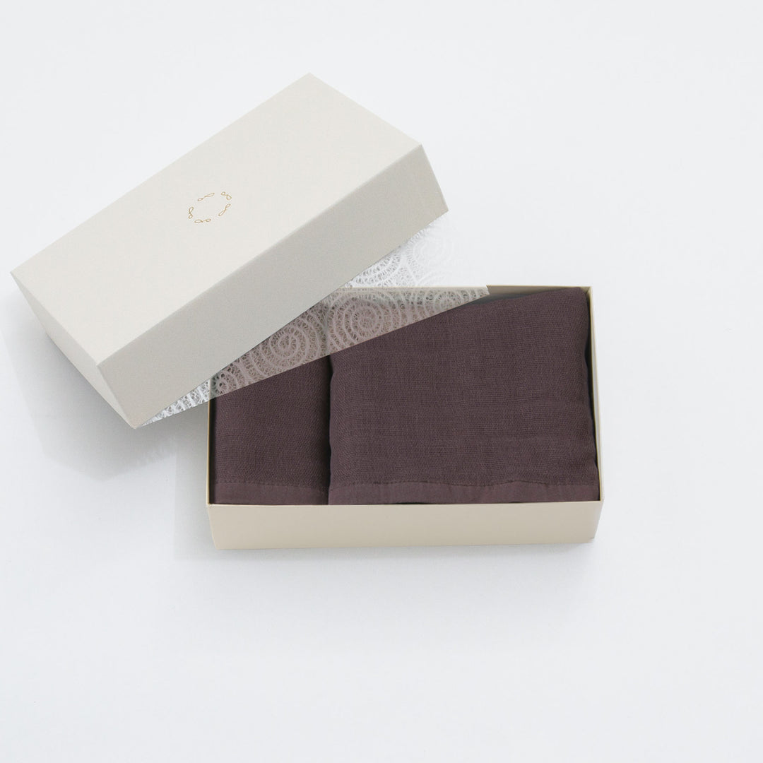 無撚糸ガーゼタオルギフト<br>バス＆フェイス