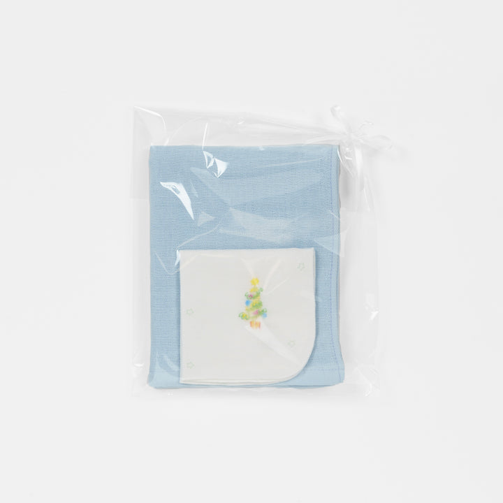 ガーゼハンカチ　クリスマス限定柄　ツリー