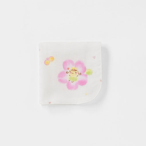 Gauze handkerchief hand-drawn Hime 