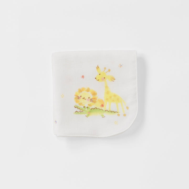 ガーゼハンカチ＆袋<br>らいおん