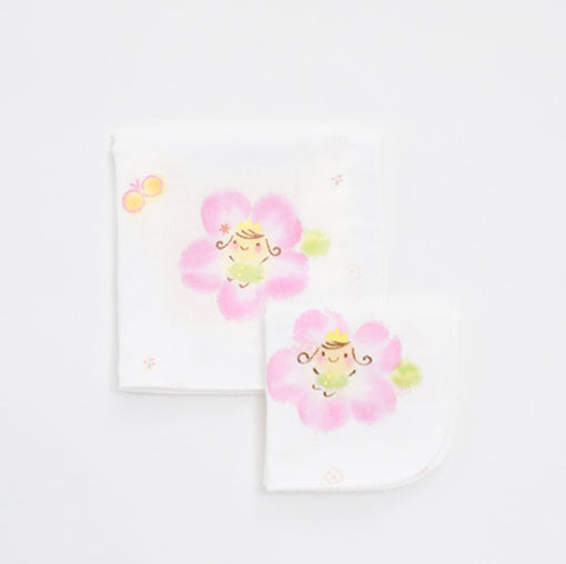 Gauze handkerchief hand-drawn Hime 