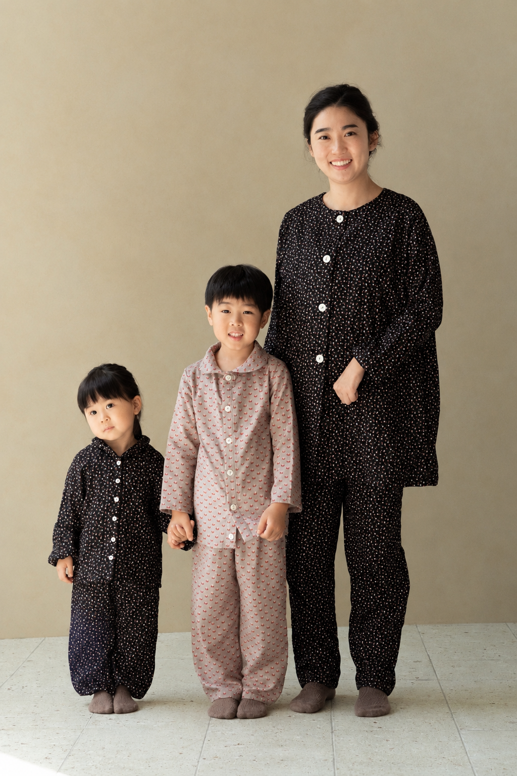 あたたかいガーゼ<br>チュニックパジャマ<br>レディス　つぶつぶ