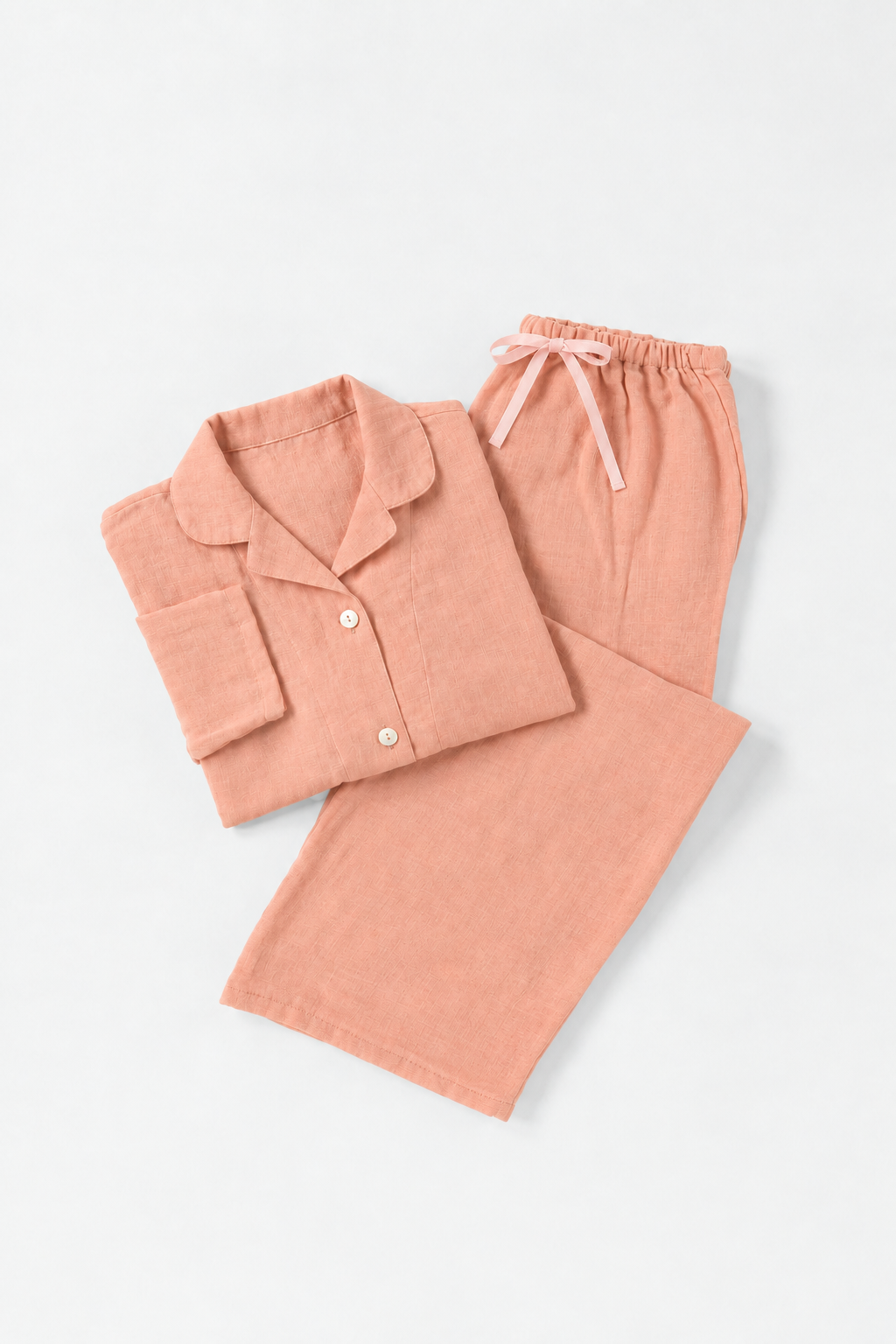 Warm gauze pajamas ladies lemon stripe 