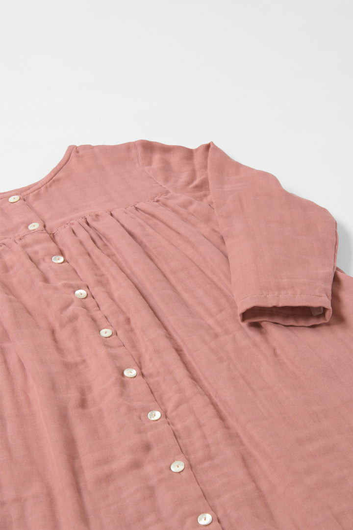 ３wayワンピース<br>綿ワッシャー　ピンク