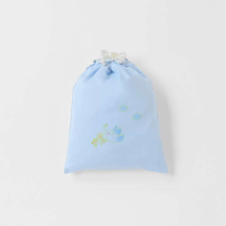 袋　手描＆刺繍<br>peace