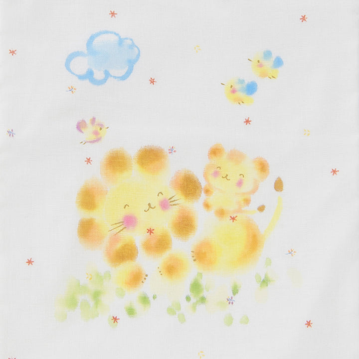 bag hand drawn lion parent and child 