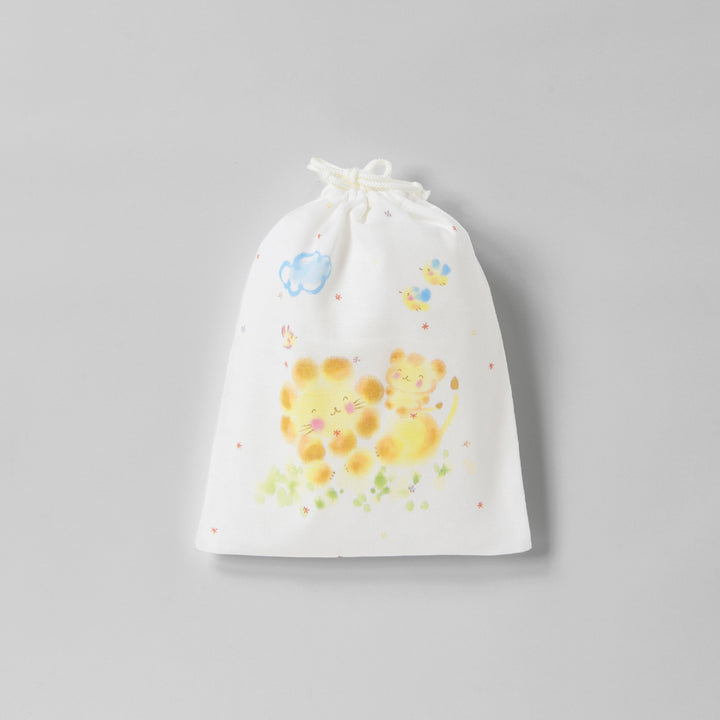 bag hand drawn lion parent and child 