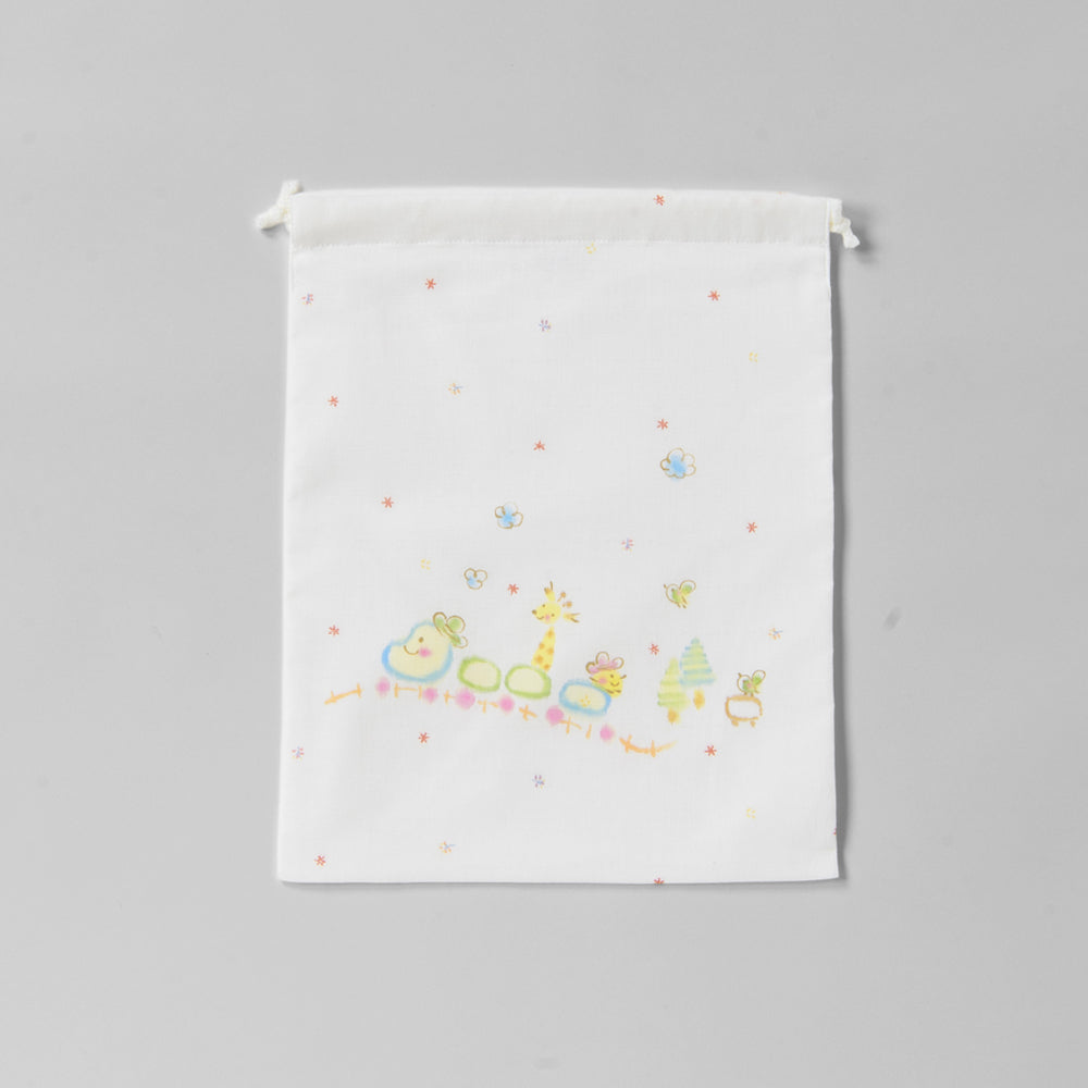 bag hand drawn train 