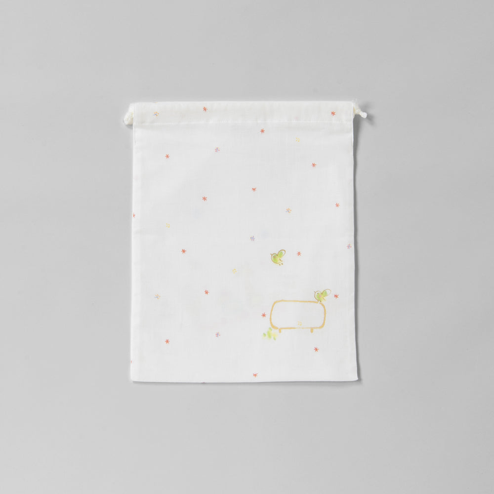 bag hand drawn train 