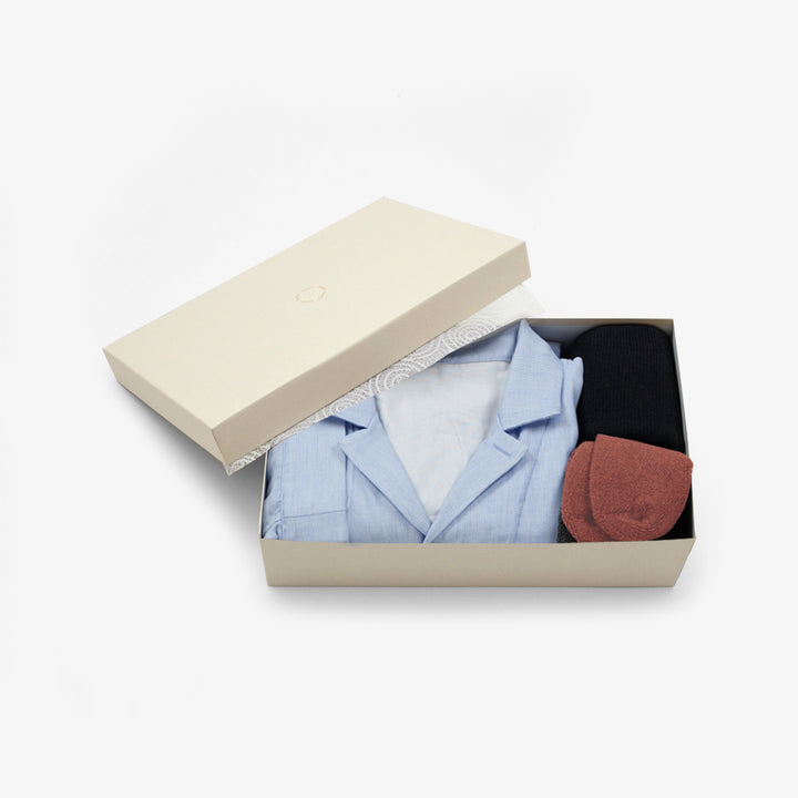 あたたかいガーゼパジャマセット<br>メンズ　送料無料