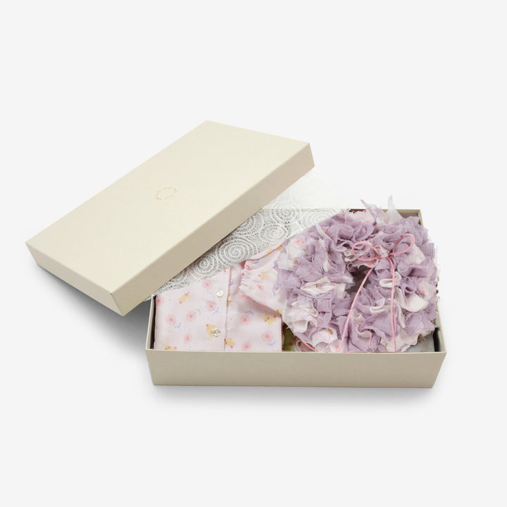 あたたかいガーゼパジャマセット<br>うさぎ<br>80-100cm　送料無料