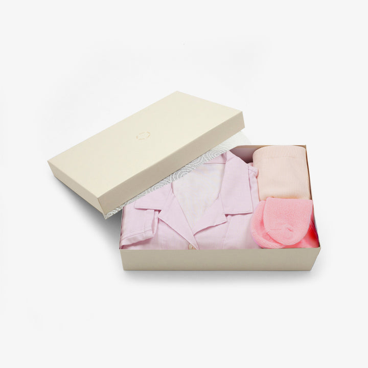 あたたかいガーゼロングパジャマセット<br>レディス　送料無料