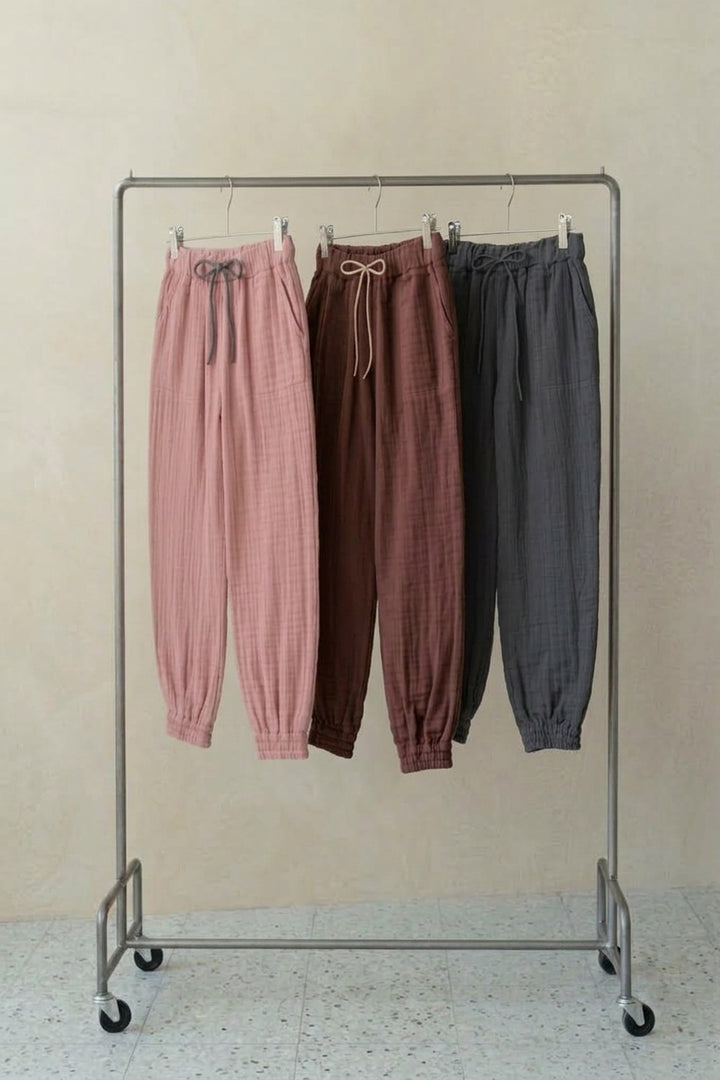 cropped pants safiran linen<br> AS0120Y716<br> khaki 