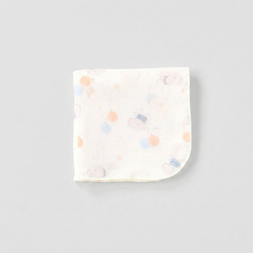 Gauze handkerchief small flower 