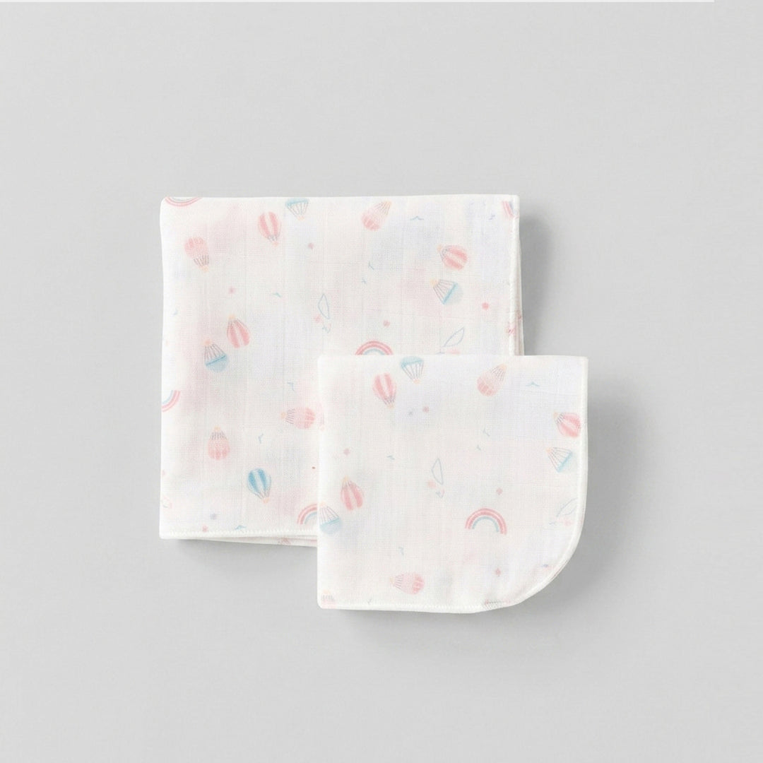 Gauze handkerchief small flower 