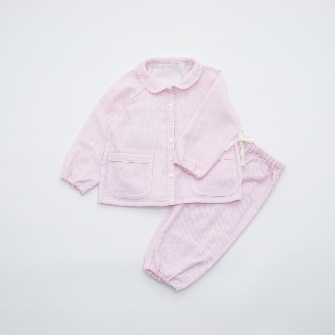 お泊りセット<br>ピンクストライプ<br>80-100cm<br>送料無料