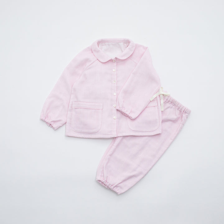 お泊りセット<br>ピンクストライプ<br>80-100cm<br>送料無料